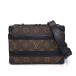  Louis * Vuitton LOUIS VUITTON сумка на плечо руль * soft багажник M45935 монограмма * мака sa- парусина чёрная кожа 