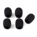 VERY100 headset income mike sponge noise prevention 5 piece set Mike cover black windshield 34×11 mm