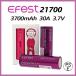 Efest IMR 21700 3700mAh 35A 3.7V Flat верх lithium марганец батарея электронный сигареты PSE Mark засвидетельствование 