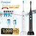  electric toothbrush sonic toothbrush IPX7 waterproof quiet sound 42000 rotation / minute changeable brush 2 ps wireless charge 5. mode timer memory function 