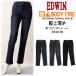 EDWIN Edwin женский теплый брюки высота талии углублять свободно распорка ME403W стрейч джинсы Denim casual . хлеб осень-зима с изнанки флис 