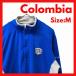 Columbia флис половина Zip M голубой IPFW вышивка Logo тянуть over уличный 