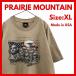 USA производства Prairie Mountain крепление lashu moa Eagle принт футболка XL бежевый короткий рукав America производства хлопок 100%
