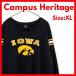IOWA Hawkeyes тренировочный XL черный женский колледж Logo la gran обратная сторона ворсистый футболка 