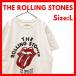 The Rolling Stones low кольцо Stone z частота футболка L белый Velo Logo 2021 короткий рукав блокировка T
