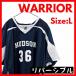 Warrior HUDSON #36 двусторонний сетка футбол игра рубашка XL темно-синий белый американский футбол форма 