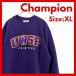 Champion UWSP Pointers колледж тренировочный футболка M лиловый вышивка 