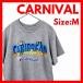 Carnival Caribbean футболка серый короткий рукав принт Logo круиз б/у одежда мужской женский унисекс 