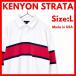 USA производства KENYON STRATA Rugger рубашка длинный рукав L белый окантовка хлопок регби рубашка America производства б/у одежда 