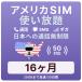  America SIM card 16 months [ data limitless ] month /20GB till high speed telephone call ... Hawaii contains studying abroad travel business trip for plipeidoSIM T-mobile circuit 