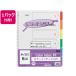 te-ji- цвет указатель PP A4 6 цвет 6 гора 30 дыра 5 шт. IN-3406 ламинирование PP производства много дыра модель файл для указатель перегородка карта 