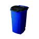  squirrel with casters . pale 90L blue DS9880703 large type cover attaching waste basket garbage bag waste basket cleaning detergent cleaning 