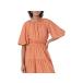 ( посылать за ) moon li балка пуховка рукав задний cut наружный midi платье MOON RIVER Puff Sleeve Back Cutout Midi