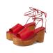 () ե꡼ԡץ ǥ ե  å å Free People women Front Row Wrap Clog Salsa Leather