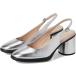 ()  ǥ  55 饰 󥰥Хå ݥ ECCO women Sculpted 55 Luxe Slingback Pump Pure Silver