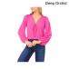 ( посылать за )sese длинный рукав круглый отделка булавка tuck верх cece Long Sleeve Circular Trim Pintuck Top