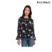 ( посылать за )sese длинный рукав рубашка кафф вырез лодочкой верх cece Long Sleeve Smocked Cuff Crew Neck Top