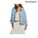 ( посылать за ) свободный People Birdie Denim жакет free people Birdie Denim Jacket