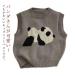  детская одежда baby Panda вязаный симпатичный Kids тянуть over свитер защищающий от холода Panda симпатичный casual вязаный ребенок одежда девочка мужчина to