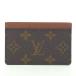 [ возвращенный товар OK][ как новый ] Louis Vuitton porutokaruto*sa-n тянуть монограмма [ футляр для карточек ]
