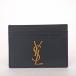 [ возвращенный товар OK][ прекрасный товар ] Yves Saint-Laurent Logo Gold металлические принадлежности [ футляр для карточек ]