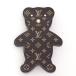 [ возвращенный товар OK][ прекрасный товар ] Louis Vuitton b Rossi .nn-ru плюшевый мишка монограмма полимер / пластик [ брошь ]