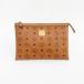 MCM( M si- M ) ручная сумочка чай Brown / [ брендовая сумка ][ б/у ]nb netshop