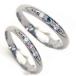  серебряный парные diamond &amp; розовый сапфир голубой diamond 2 шт. комплект 