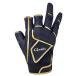  Gamakatsu (Gamakatsu) CORDURAto-na men to перчатка 3шт.@ порез GM7290 черный / Gold M