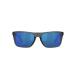 Costa Del Mar Men's Mainsail Rectangular Sunglasses, Grey Crystal/Blue Mirrored Polarized 580P, 55 mm
