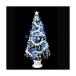  елка черный волокно tree комплект 180cm голубой LED48 лампочка есть 