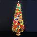  елка волокно tree 240cm зеленый волокно tree комплект мульти- LED72 лампочка есть 