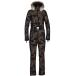 GOLDBERGH женский лыжи One-piece GB01292214 CAMOUFLAGE ski suit real arctic raccoon fur 6550 camo