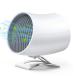 [限定10％OFF] USB扇風機 卓上 ミニ扇風機 超静音 タッチスイッチ USBケーブル付き 二重羽根反転 強風 風量2段調節 角度調節 熱中症対策
