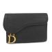ChristianDior футляр для карточек седло кожа черный S5611CCEH M900
