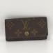 LOUIS VUITTONmyurutikre4 4 полосный чехол для ключей монограмма Brown M69517