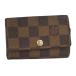 LOUIS VUITTONmyurutikre6 6 полосный чехол для ключей Damier ebenN62630