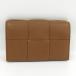 BOTTEGA VENETA кассета футляр для карточек maxi сетка кожа Brown 755370