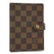LOUIS VUITTON Agenda PM обложка для записной книжки Damier ebenR20700