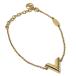 LOUIS VUITTON латунь reesen автомобиль ruV браслет metal GP Gold M61084