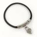 Hermes браслет фэнтези Heart серебряный цвет черный металлизированный 