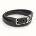 LOUIS VUITTON латунь Rene Ogura m браслет кожа metal черный M6257