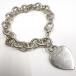 Tiffany&amp;Co. Tiffany возврат tu* Heart бирка подвеска * браслет SV925 17.0cm 34.5g