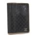 CHANEL обложка для записной книжки кожа черный 
