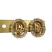 Christian Dior серьги Logo стразы металлизированный Gold 