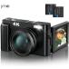  цифровая камера .. путешествие видео камера 4K compact цифровая камера заряжающийся автофокусировка 180° собственный .. веб-камера функция видео камера 4k штатив видео камера движение .