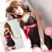  baby doll /sexy Ran Jerry / розовый лента. baby doll & T-back 8829-00772