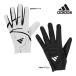 Adidas Golf мужской перчатка IKL19 Adi Tec 24 adidas golf ADITECH GLOVE белый черный 22 23 24 25 26 cm с одной стороны левый рука правый выгода .25ET TKY