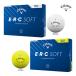 �V�� �L�����E�F�C �S���t E�ER�EC �\�t�g �{�[�� ERC SOFT BALL 25�N���f�� 1�_�[�X 12������ �z���C�g �C�G���[ Callaway GOLF 25B