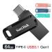 USB memory 64GB SanDisk USB3.1 Gen1-A/Type-C both connector installing Ultra Dual Drive Go R:150MB/s rotary SDDDC3-064G abroad package next day delivery correspondence free shipping 